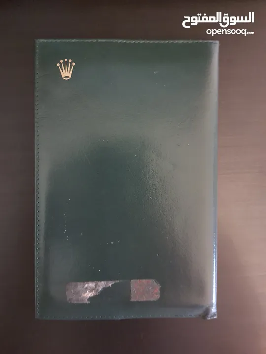 Rolex leather passport holder