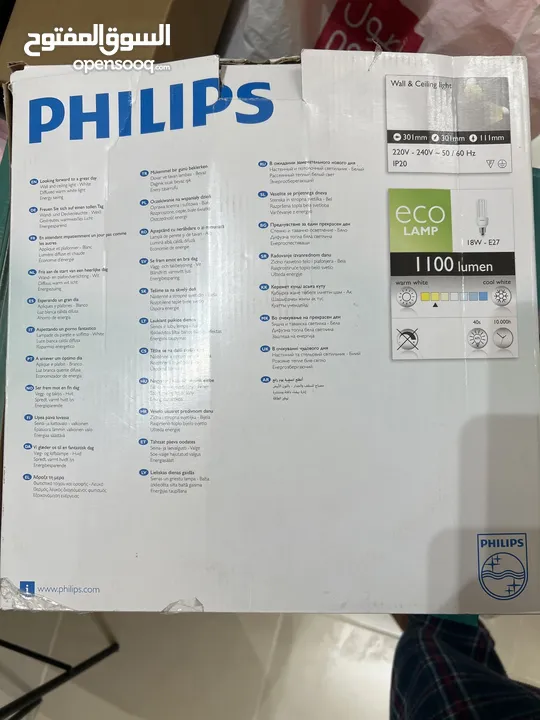 إنارة سقف PHILIPS أصلية – جديدة بالكرتونة – جودة عالية وتصميم أنيق