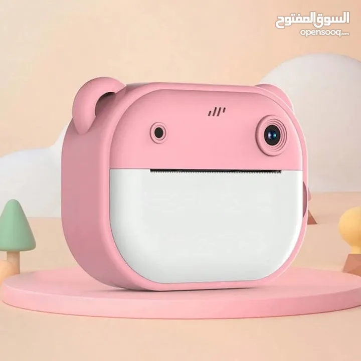 اطبع صور اطفالك فورا واحفظها على الكاميرا الخاصه باطفالك تعمل على الشحن تحتوي العاب