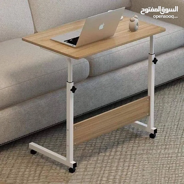 مكتب طلابي عملي ومتنقل بترتيب عصري! سطح واسع بيساع لابتوب + كتب + أدوات مدرسية عجلات قوية