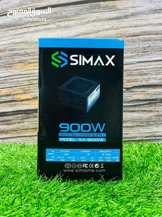Simax 900w Power Supply AMD Intel 12cm Fan