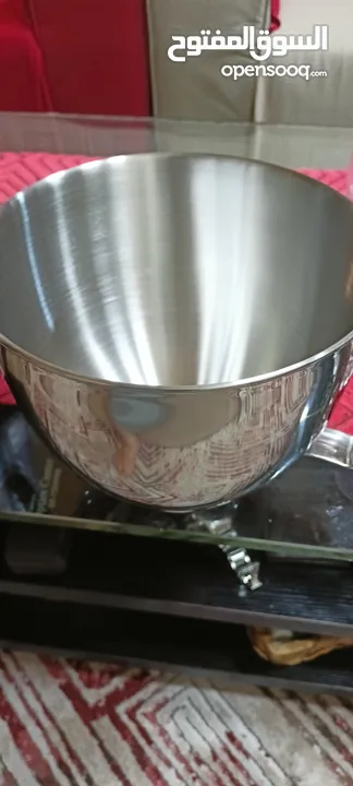 جرن عجانة ستانلس استيل قياس للعجانة 4.5& 5QT  جديد بالكرتونه غير مستعمل
