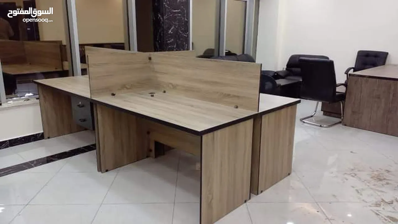 بارتيشن موظفين / ورك ستيشن رباعي  سداسي ثماني حسب الطلب من المصنع مباشرة