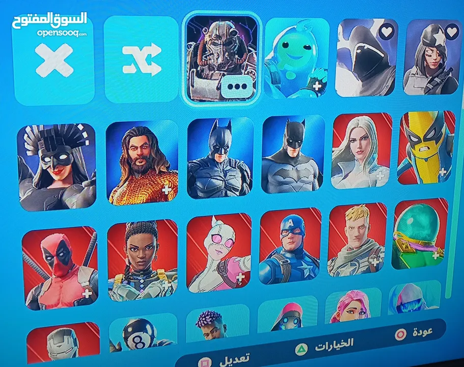 حساب فورت نايت اغلب سكنات ايتم شوب