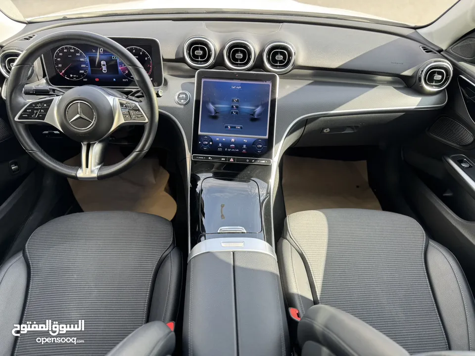 مرسيدس C180 ميلد هايبرد 2023 فحص كامل جمرك جديد وارد المانيا كاملة الأضافات كاش او اقساط