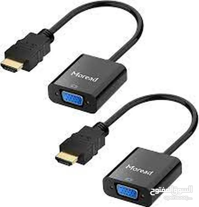 HDMI TO VGA ADAPTER MOREAD تحويلة من اتش دي ام اي  الى  في جي اه 