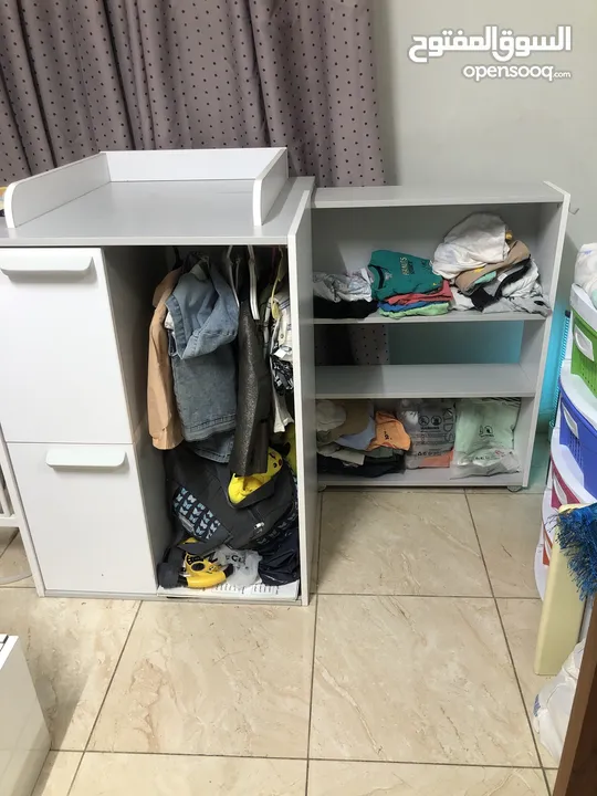 تخت نوم اطفال مستعمل بحالة جيدة