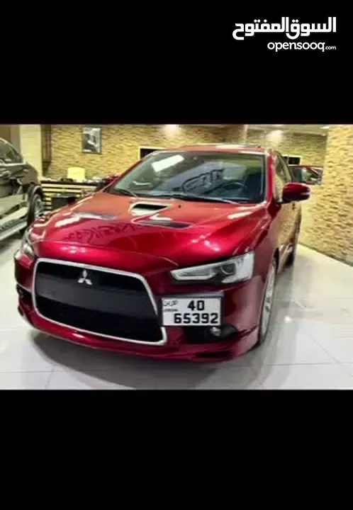 ميتسوبيشي لانسر موديل 2015 GT اصلي فحص كامل بحالة الوكاله فل كامل اعلى صنف من فئتها
