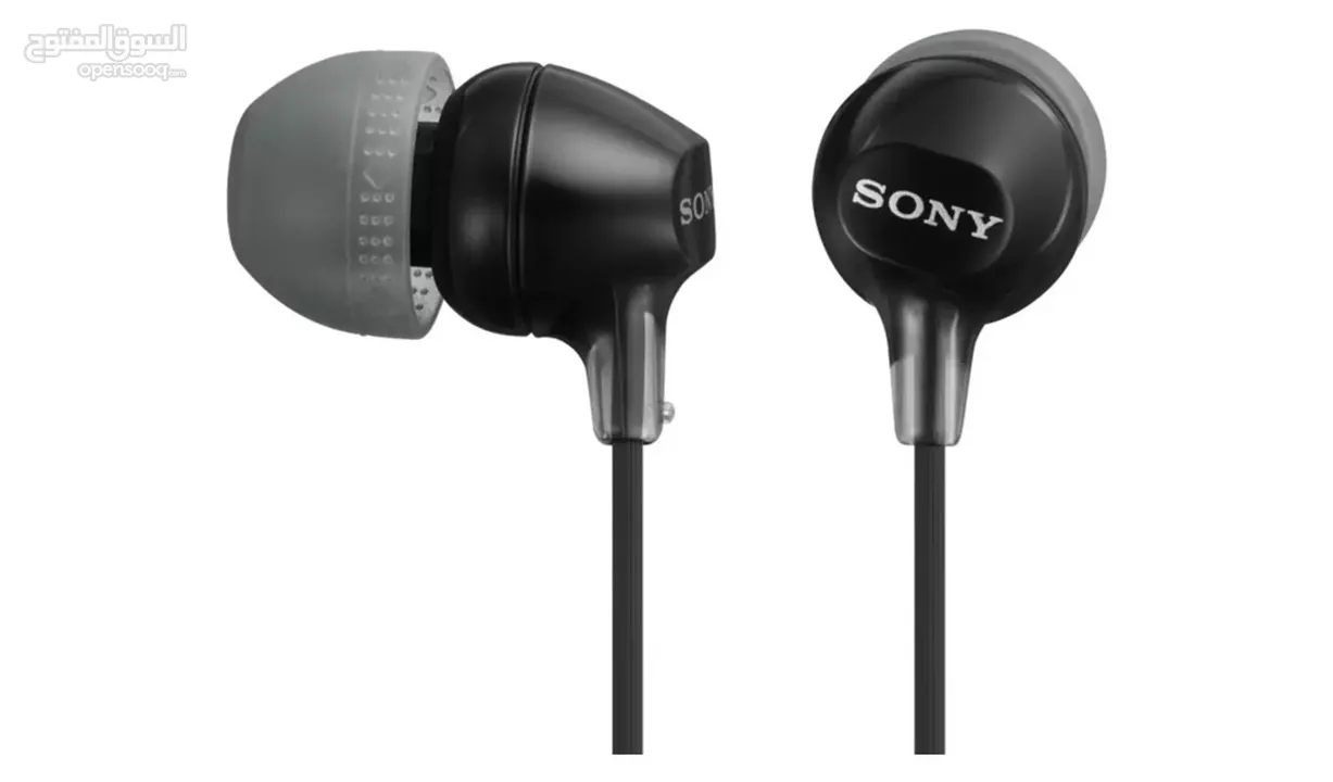 سماعات سوني كيبل مع مايكروفون ذكي Sony Earphones With Smartphone Mic