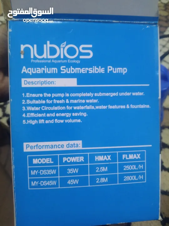 Aquarium submersible pump for aquarium. Water proof