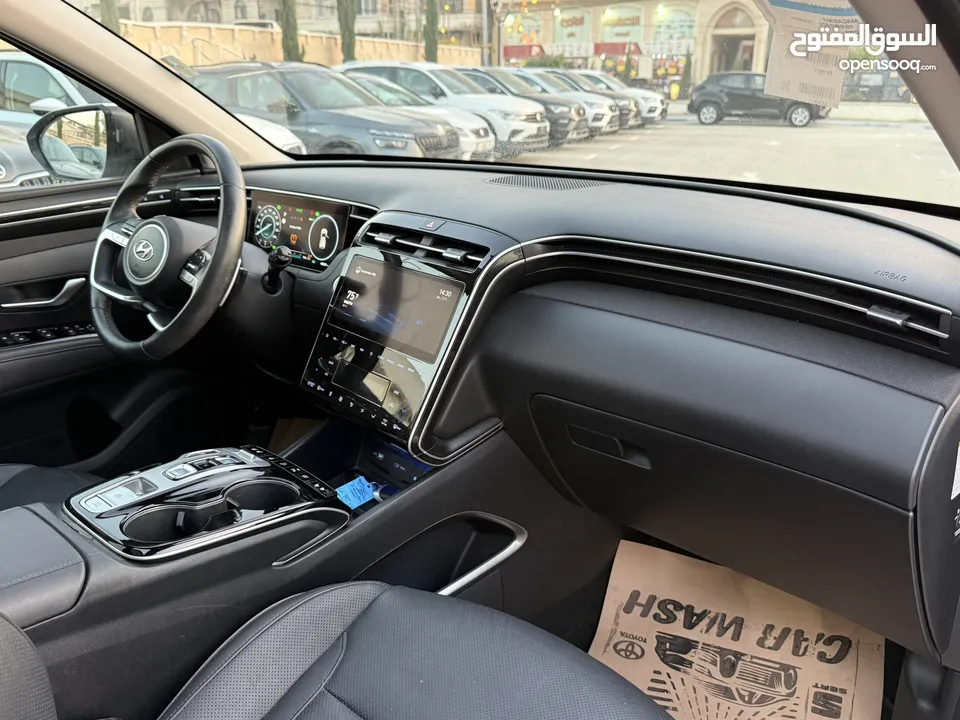 هونداي توسان ترخيص 2022 محرك 1600 هايبرد plug in/يقطع على الشحنه 65 كيلو متر 271 حصان