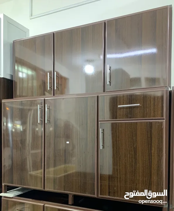 Aluminum kitchen cabinet new making and sale خزانة مطبخ ألمنيوم صناعة وبيع جديدة