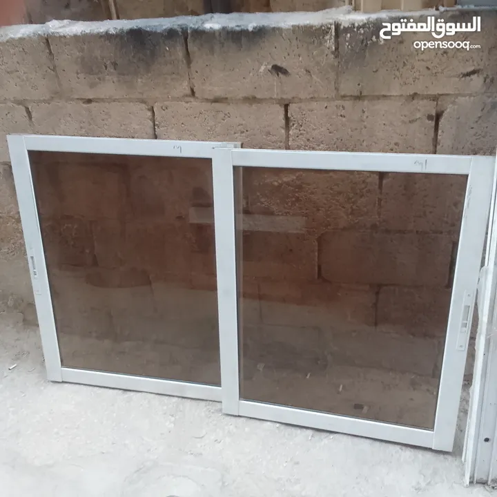 شباك ألمنيوم تفصيل مقاس 150/100