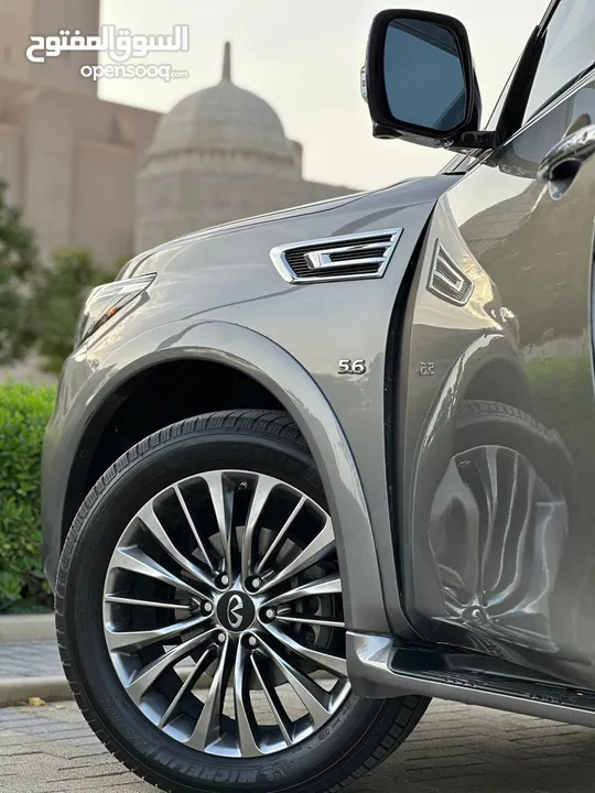 إنفينيتي QX80 2019  فول مواصفات بنظافة مميزة