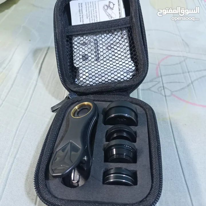 apexel 5-in-1 lens kit عدسة لكميرة الجوال