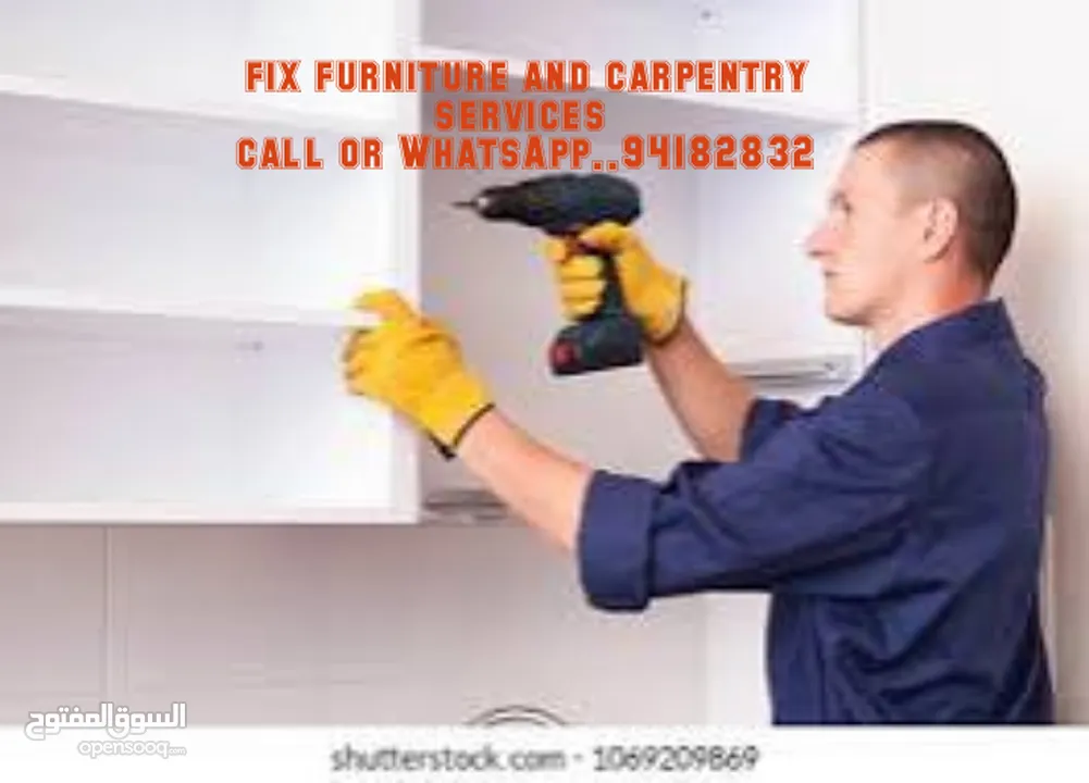 carpentry related work house service fix furniture old and new