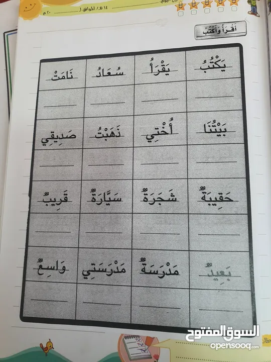 حصص لغة عربية تأسيس ومنهج