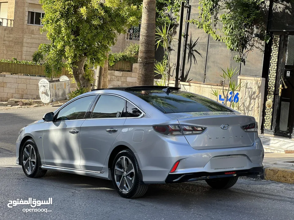 هيونداي سوناتا موديل 2019 فحص كامل 7 جيد وارد وصيانة الشركة ليميتد فُل اوبشن  بحالة الوكالة للبيع
