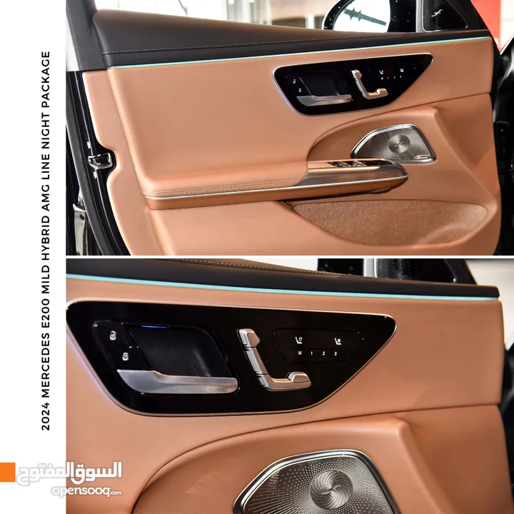 مرسيدس اي كلاس مايلد هايبرد نايت بكج 2024 Mercedes E200 Mild Hybrid AMG Line Night Package