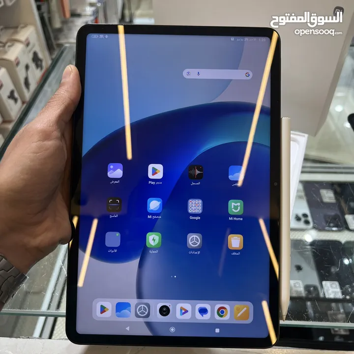 Tab Tab Xiaomi Pad 6 256GB - 8G ram مع كرتونة وقلم شومي الاصلي  غير مفتوح او مصلح في تقويس خفيف بشصي