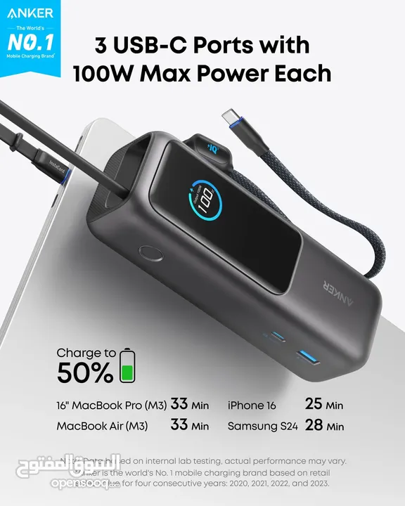 Anker Aolo Power Bank 25k 165w  -NEW -MEGAByte