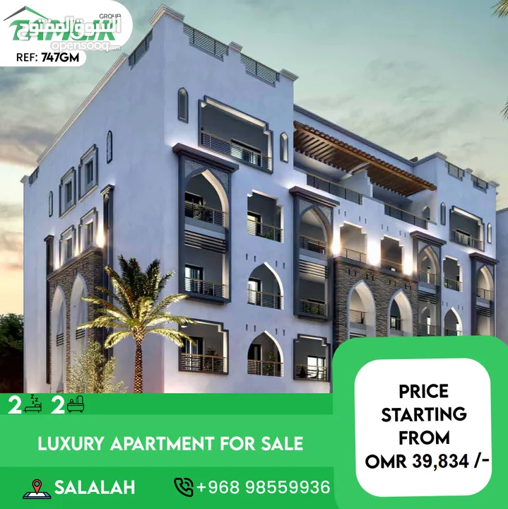 Luxurious Apartments for Sale in Salalah  REF 747GM