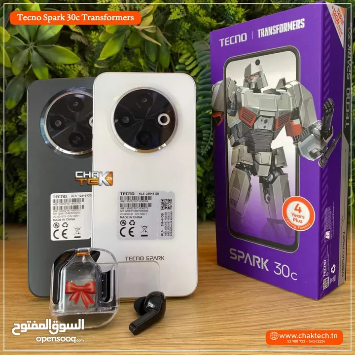 جهاز جديد بالكرتونة Spark 30c رام 8 و 12 و 16 جيجا 128 و 256 مكفول سنة متوفر توصيل