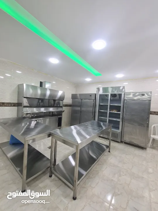 عدة مطعم كاملة للبيع ستانلس طبي كلها للبيع كامل او متفرق
