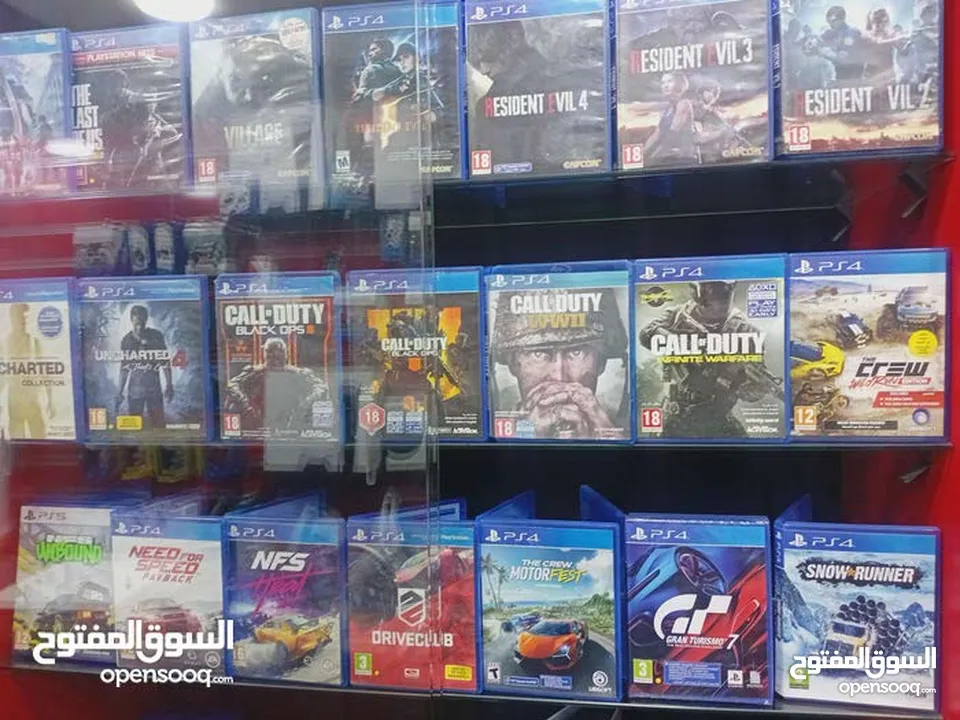 ألعاب بلايستيشن فور و فايف جديد و مستعمل