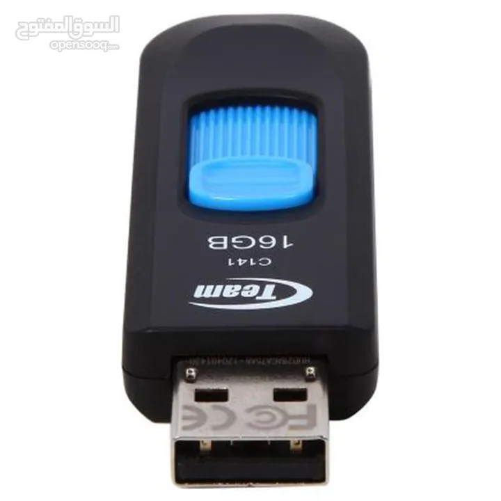 USB 2.0 FLASH DRIVE 16GB C141 فلاشه 16GB جيجا لتخزين معلوماتك بامان 2حبة 6