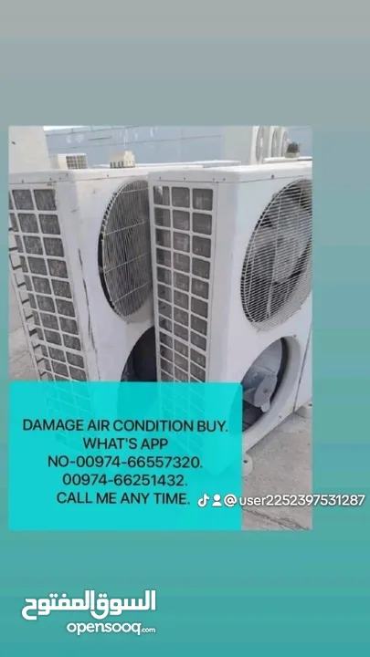 I buy SCARB AND DAMAGE AIR CONDITION. WINDOW TIPE AND SPLIT TIPE. working air CONDITION ALSO BUYING.