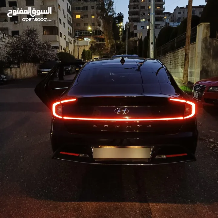 هيونداي سوناتا 2022 لون اسود ملوكي فحص كامل جمرك حديث كاش واقساط وارد كوري