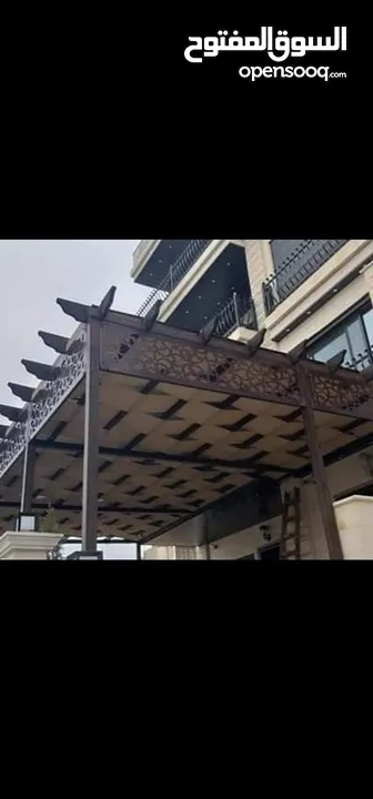 تفصيل وتركيب معرشات خشب براجولات مع اشرعه