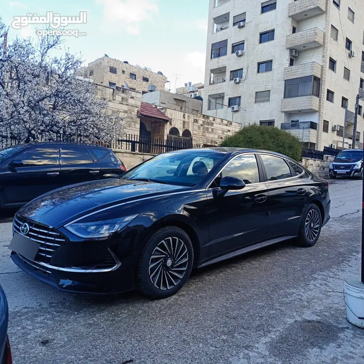 هيونداي سوناتا 2022 لون اسود ملوكي فحص كامل جمرك حديث كاش واقساط وارد كوري