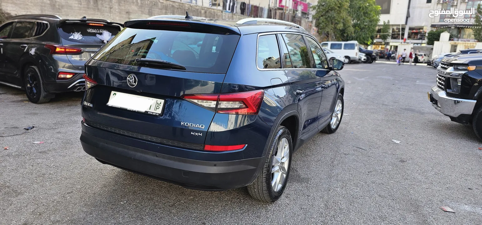 سكودا كوديك 2019 فل ابشن بحالة الوكالة دهان الشركة فل الفل سقف بانوراما رنجات اصلية