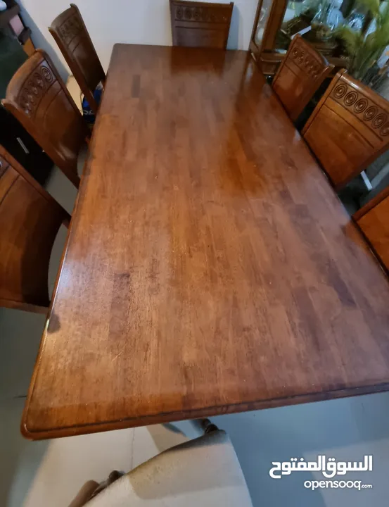 Solid wooden dining table, 8 Seater