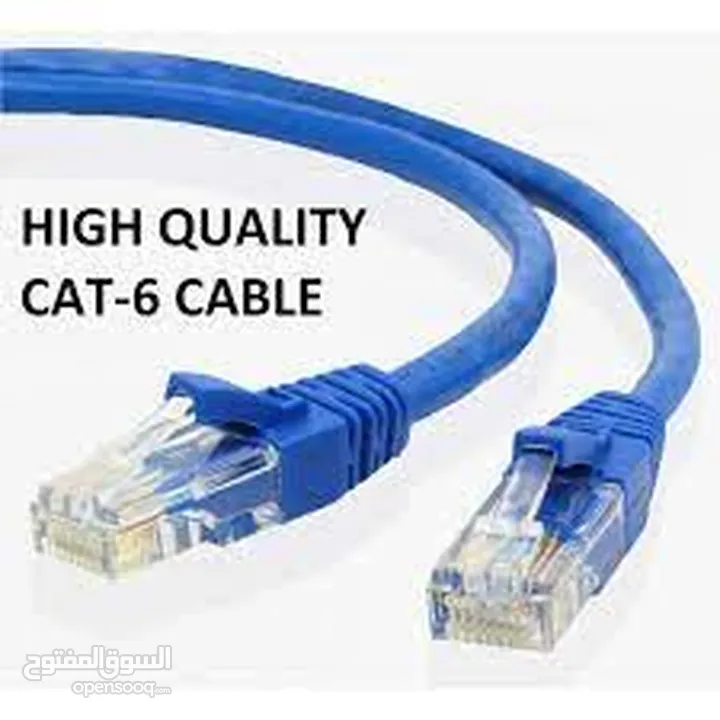 CABLE E.NET CAT6a patch cord gray 10M  كوابل انترنت 10M