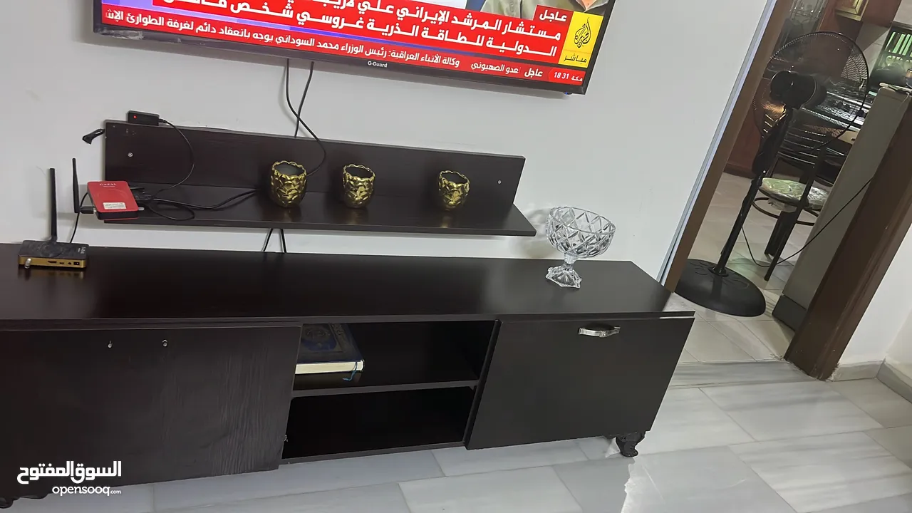طقم كورنر مع طاوله تلفزيون