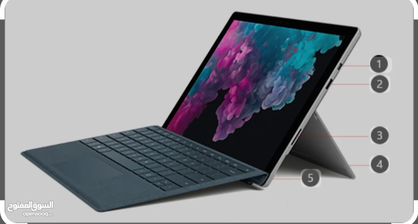 لابتوب مايكروسوفت برو فايف MICROSOFT  SURFACE  PRO5  1796