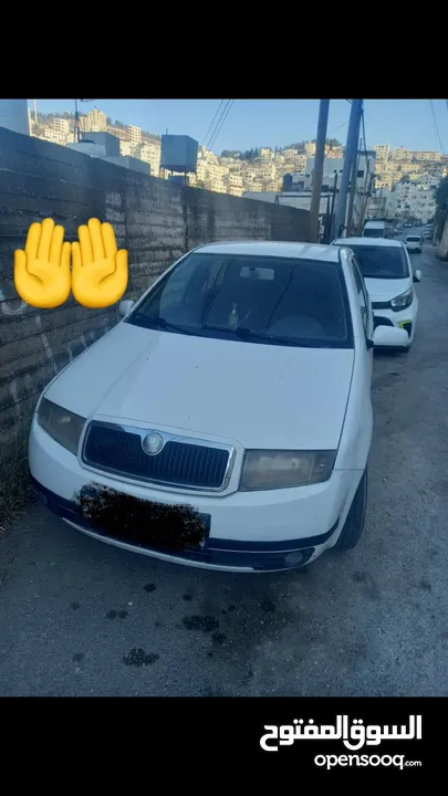 سكودا فابيا موديل 2002  اصل عمومي مستعمل السيارة بحاله ممتازه وبسعر حرق