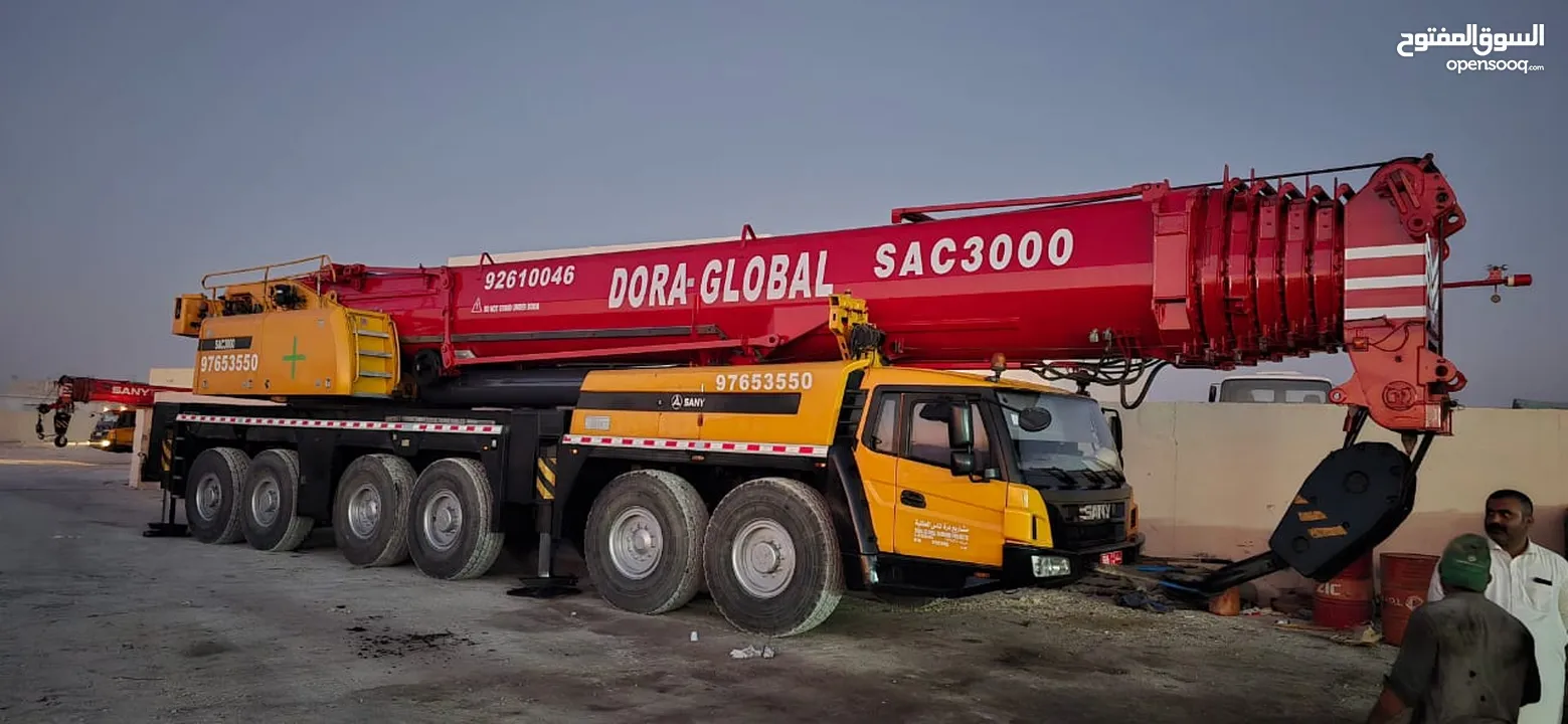 Heavy Lifting Up to 300 Ton Crane available for Rent