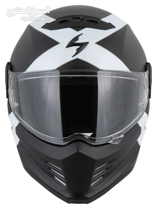 خوذة Scorpion Covert FX Gallus اصلية جديدة بكرتونتها مع كامل اغراضها مقاس X-Large