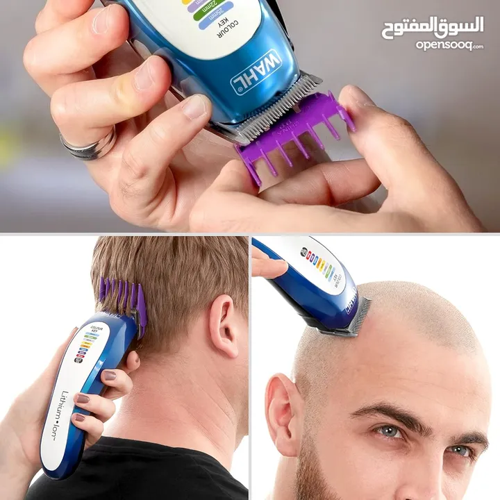 ماكنه حلاقه مميزه من شركة وال الامريكيه اصلي Wahl Colour Pro Cordless Clipper, Lithium Head Shaver