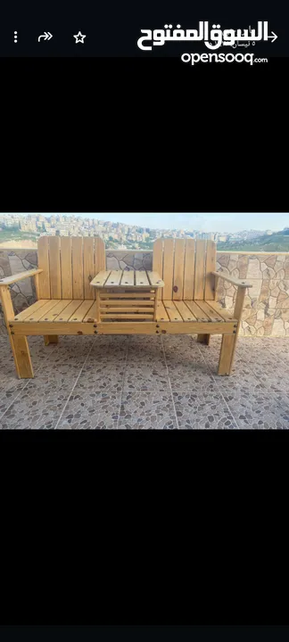 جلسة خارجية خشب