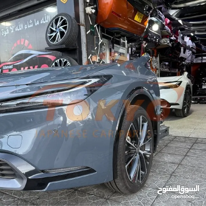 قطع تويوتا بريوس 2023-2025  مياكنيك بودي محركات ممشى قليل جميع القطع ياباني اصلي بحالة ممتازه