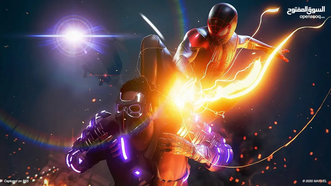 Marvel's Spider-Man: Miles Morales (PS4) CD سي دي سبايدر مان مايلز جديد من الحزام الازرق