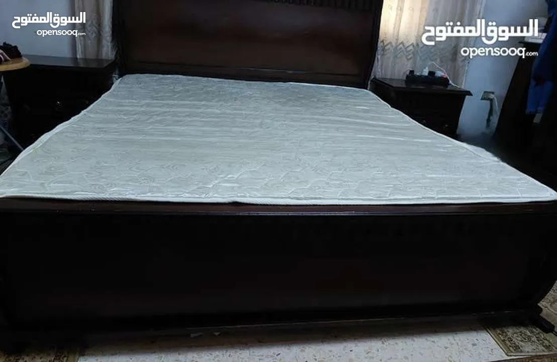 غرفه نوم king size تفصيل ثقيله مستعمله بحاله جيده جداً