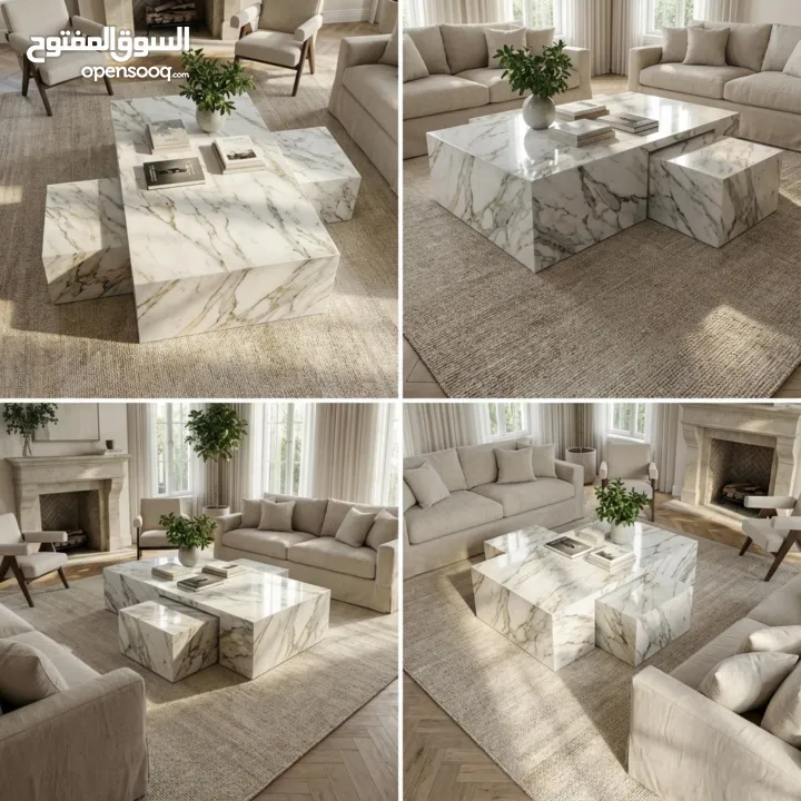 طاولة وسطية رخامية فاخرة