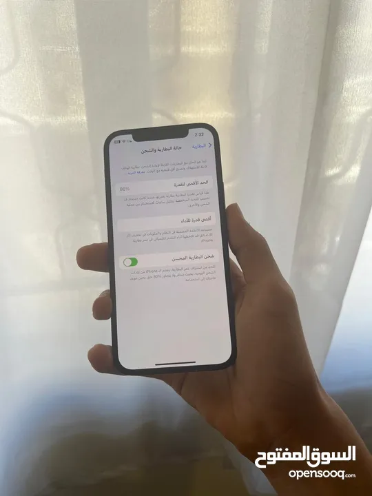 iPhone 12 black 64GB battery 86% ايفون 12 مش مفتوح بطاريه 86‎%‎