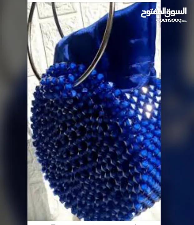 شنط خرز كريستال يدوي بتصميم أنيق وعصري